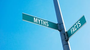 street signs that say myths and facts